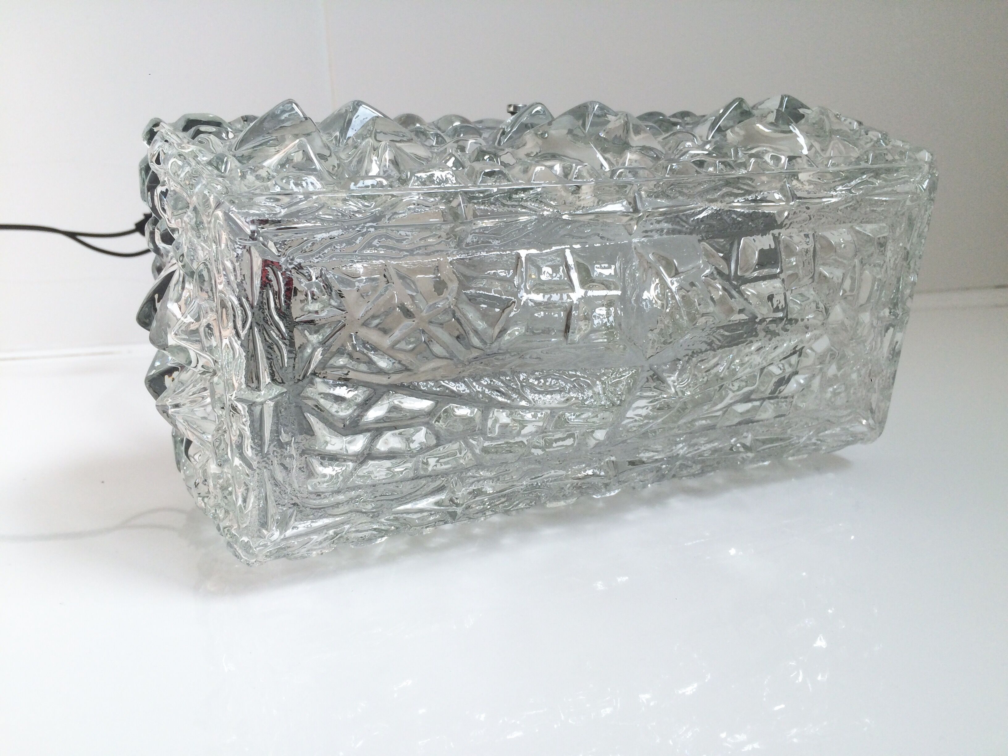 Chiseled glass ceiling