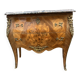 Louis XV style chest of drawers, inlaid with flowers