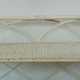 Vintage rattan shelf