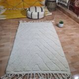 Handmade wool Berber rug 150 X 100 CM
