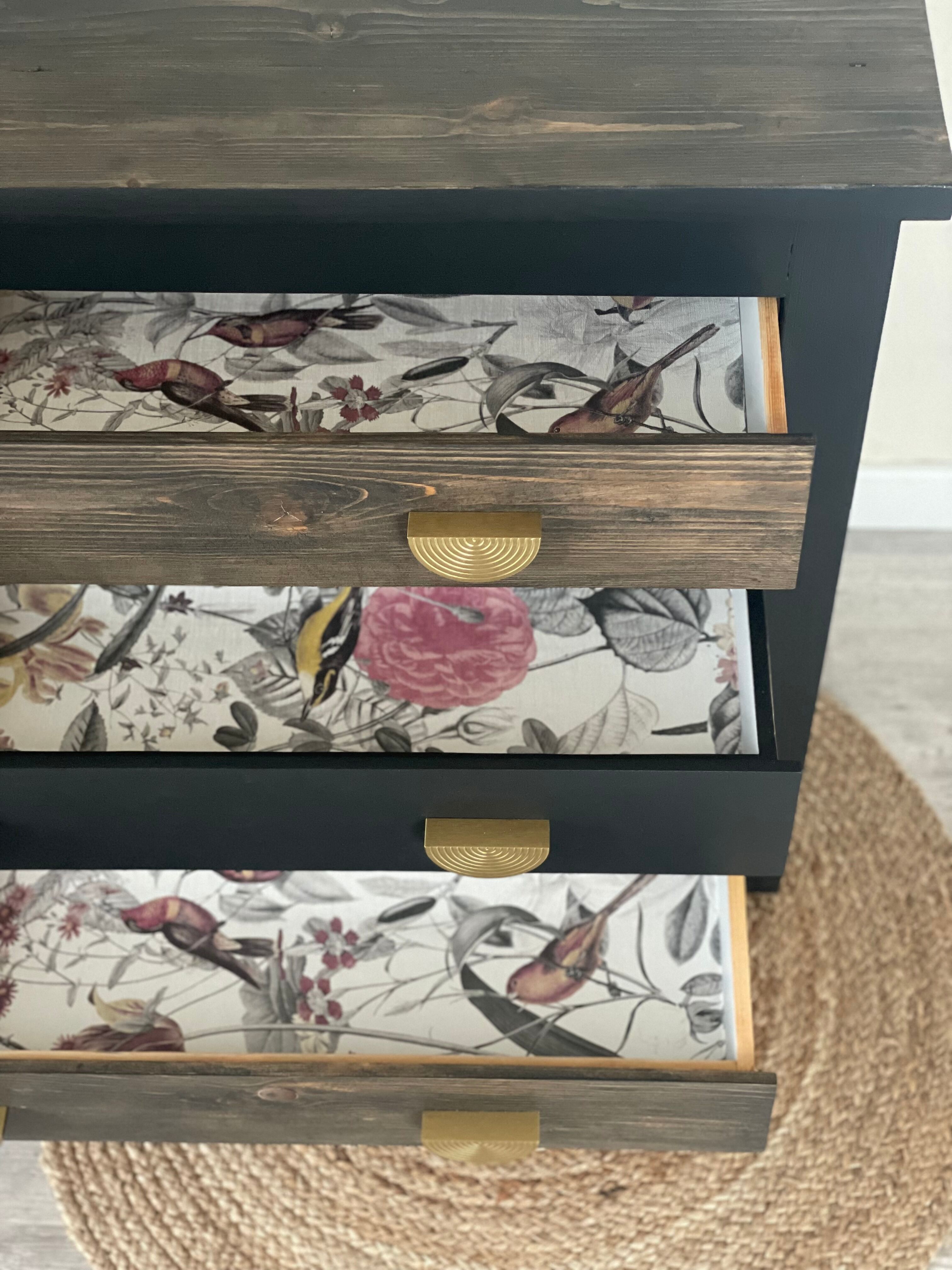 Ebony chest of drawers
