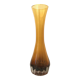 Vintage amber blown glass vase