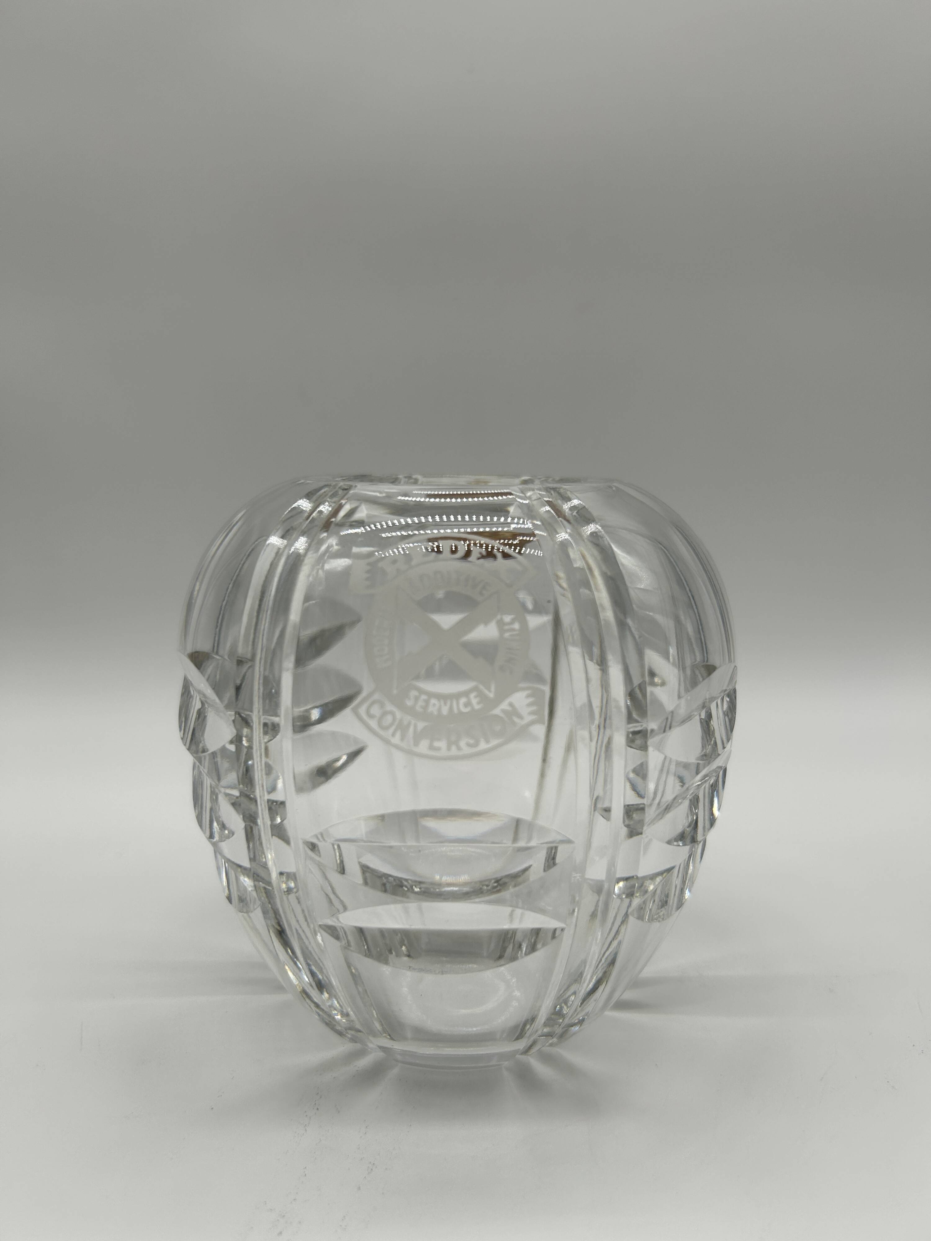 Val saint-lambert crystal vase "redex"