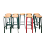 Set of 9 bar stools