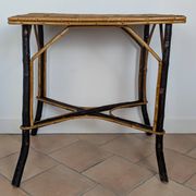 Table en bois et rotin 1920