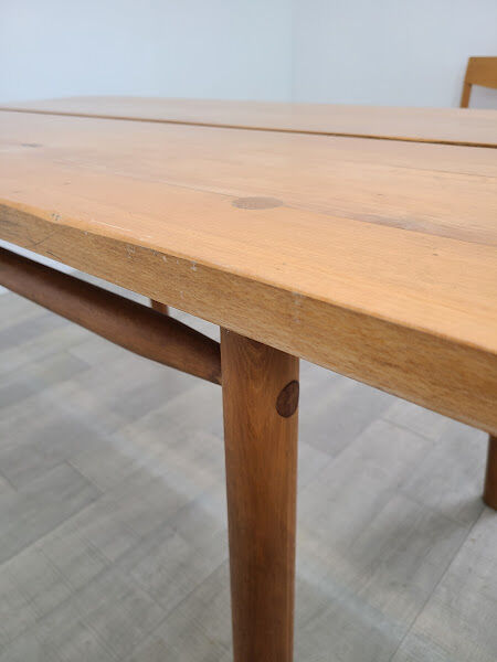 Table "grain de café" vintage années 60