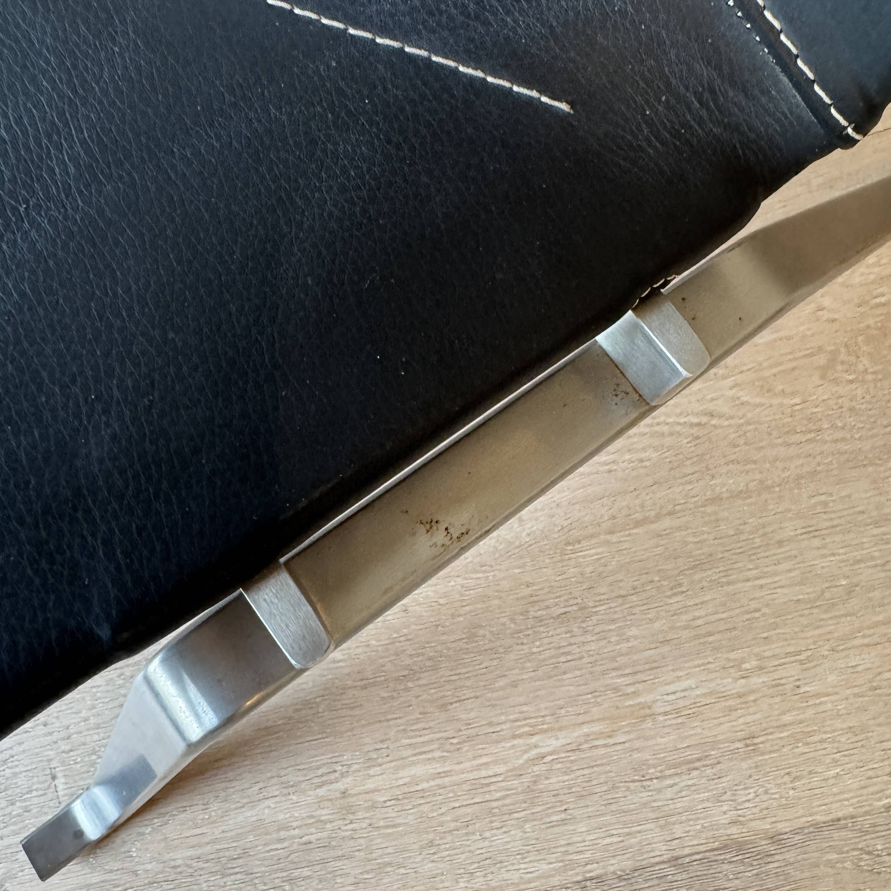 PK22 Lounge Chair by Poul Kjærholm for Fritz Hansen, Black Leather, 2007