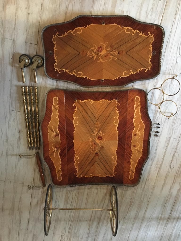 Dessert bar in marquetry