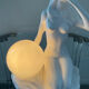Vintage ceramic lamp from the 70s-80s