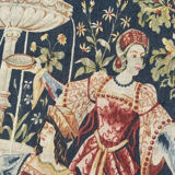 Hand-screen printed tapestry "concert of fountains"