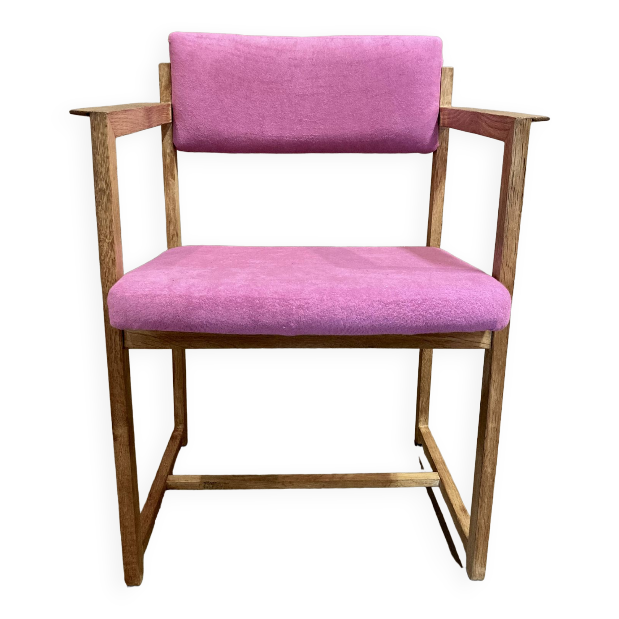 Fuchsia armchair scandinavian design stamp 1960