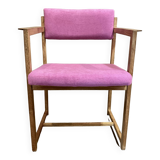 Fuchsia armchair scandinavian design stamp 1960