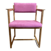 Fuchsia armchair scandinavian design stamp 1960