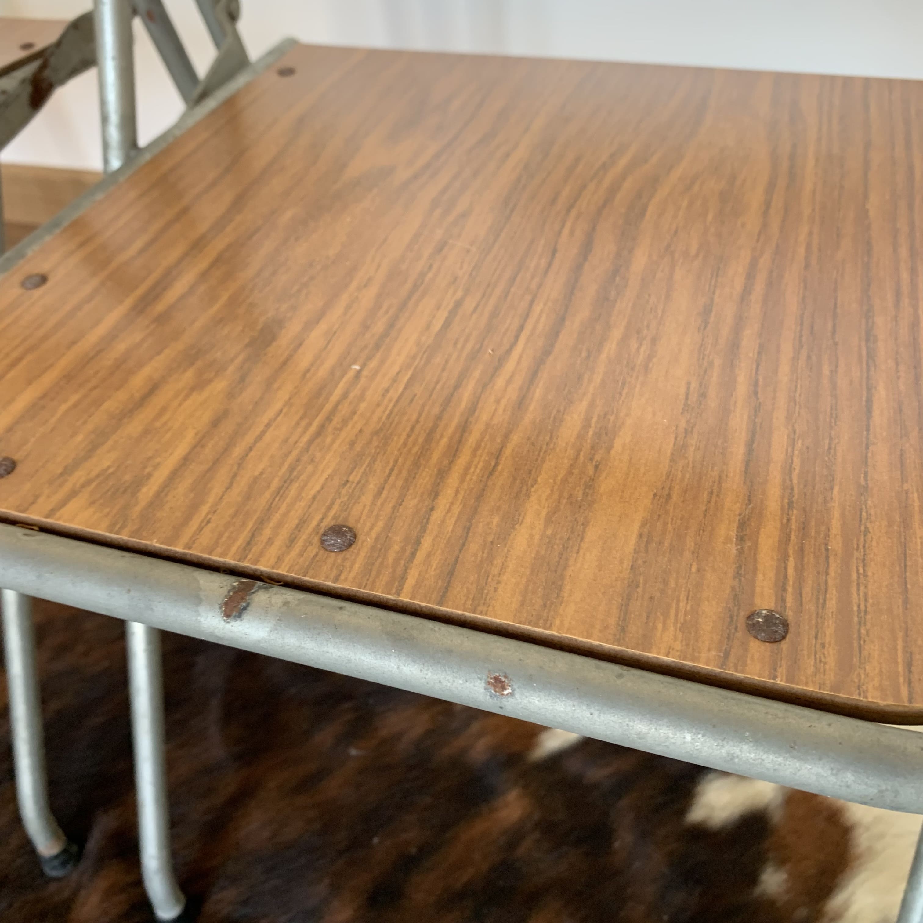 Pair of LALLEMAND folding chairs