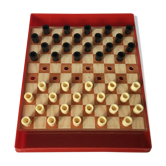 Ancien jeu de dames de voyage