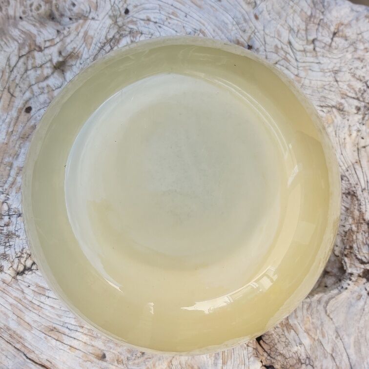 Murano vase in vintage cream glass 30 cm