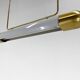 Mid-century Brass Long Pendant Light by Napako