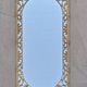 Hollywood Regency Wall Mirror in Brass, Neoclassical Style, 1950s