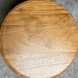 Solid wood pedestal table