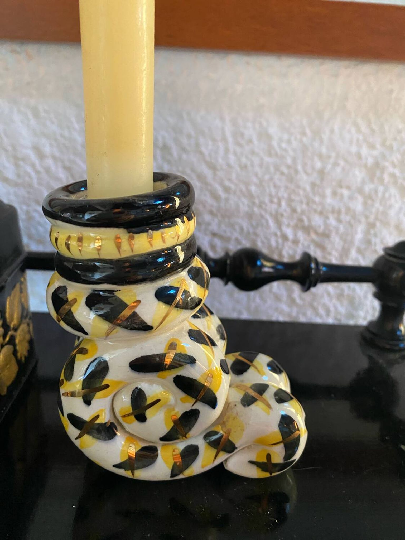 Vintage Handmade Candlestick Duo