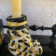 Vintage Handmade Candlestick Duo