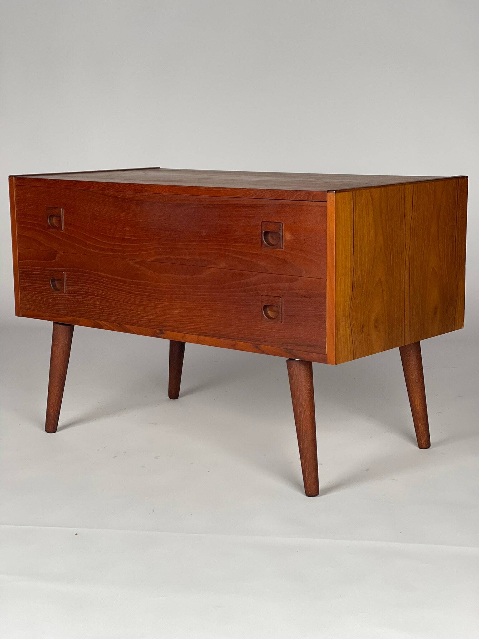 Scandinavian teak chest of drawers from the 1960s.