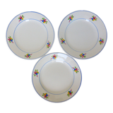 3 flat plates of Gien model Nice