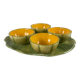 Melon service in earthenware for 4 people, 20th century