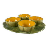 Melon service in earthenware for 4 people, 20th century
