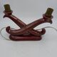 St clément candlestick lamp. bordeaux art deco ceramic