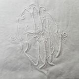 Fancy day embroidered old sheet
