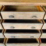 Cabinetmaker's workshop furniture with 12 drawers circa 30's/40's