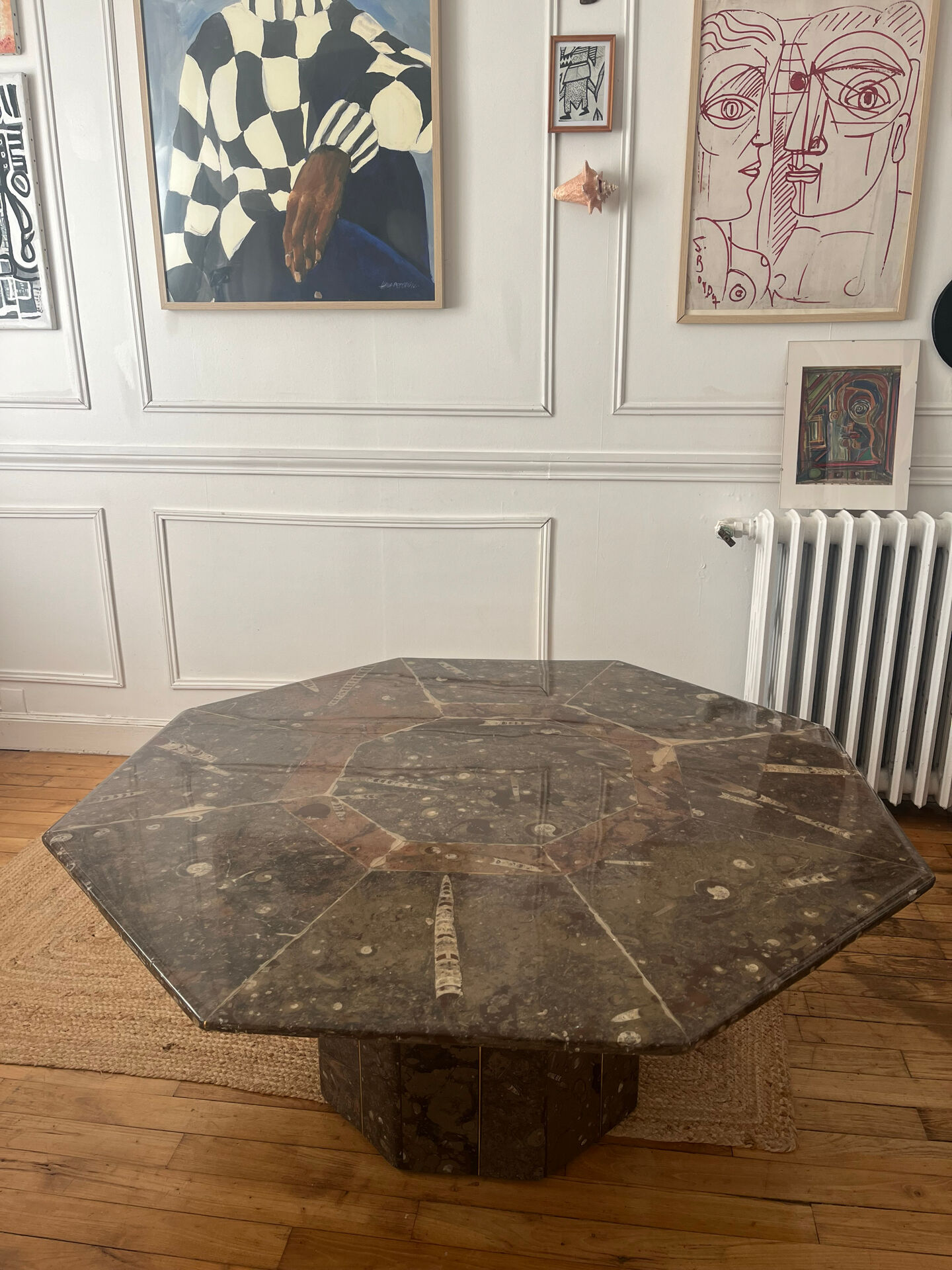 Marble coffee table