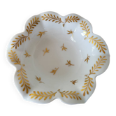 Coupelle en Porcelaine de Limoges Blanche et Or