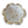 White and Gold Limoges Porcelain Bowl