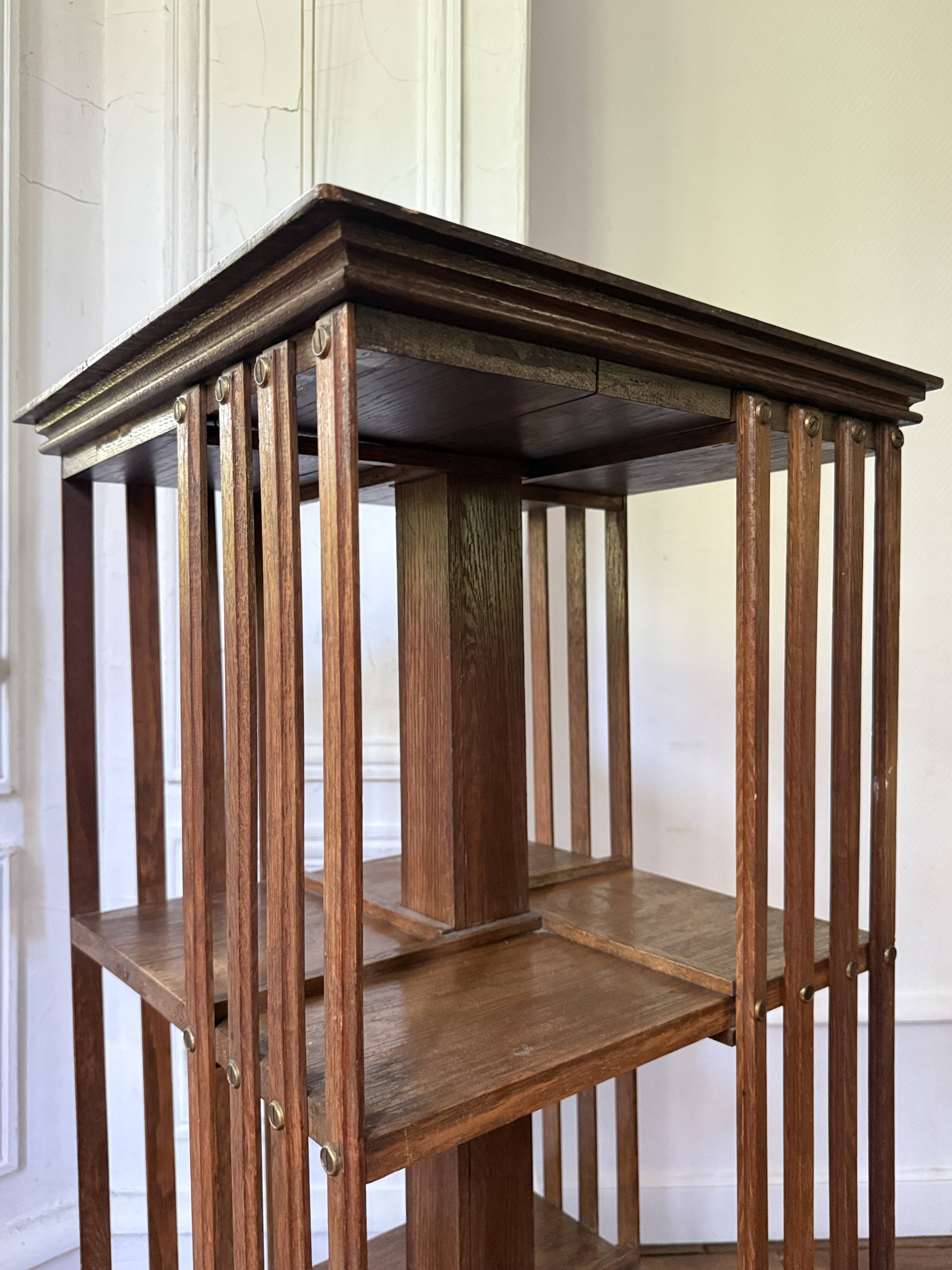 Large rotating library from the early 20th century