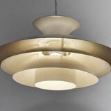 Large multi layer pendant light "Agat" by TOP Lamper. Denmark 1970s