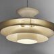 Large multi layer pendant light "Agat" by TOP Lamper. Denmark 1970s