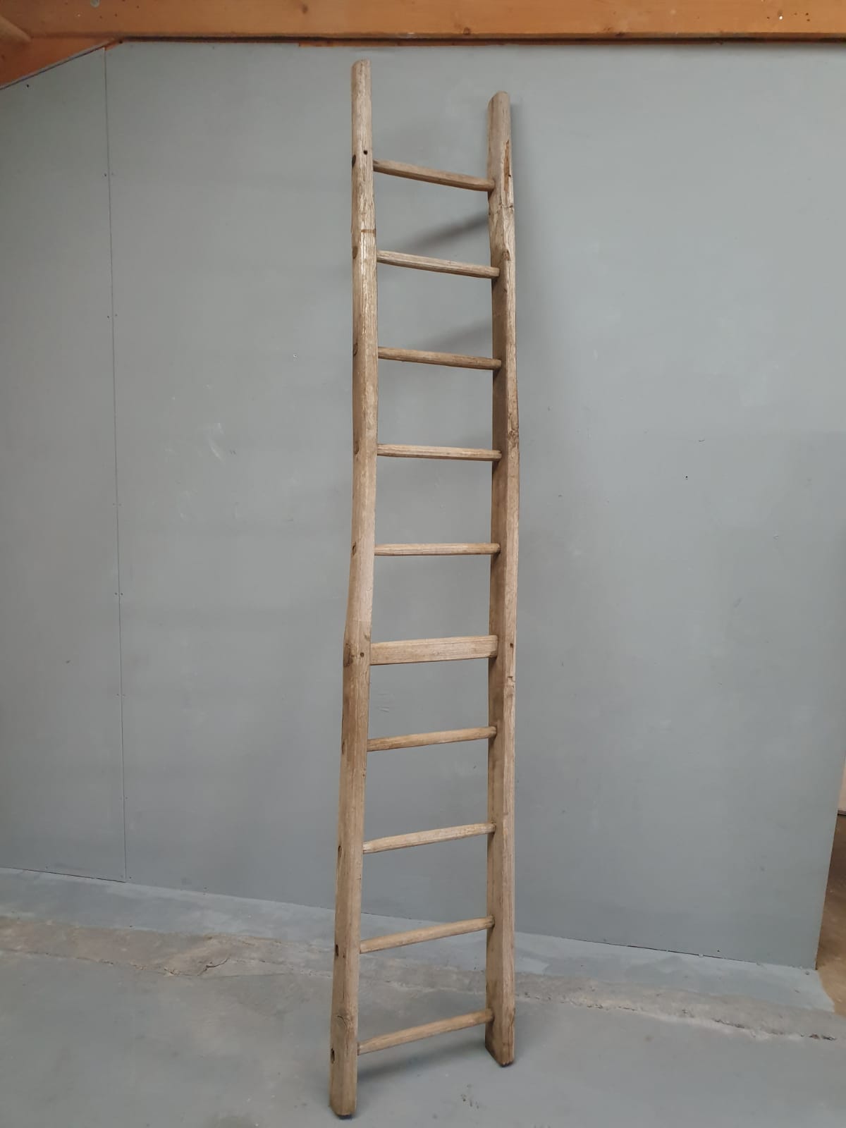 Antique oak ladder