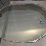 Art Deco beveled chiseled mirror