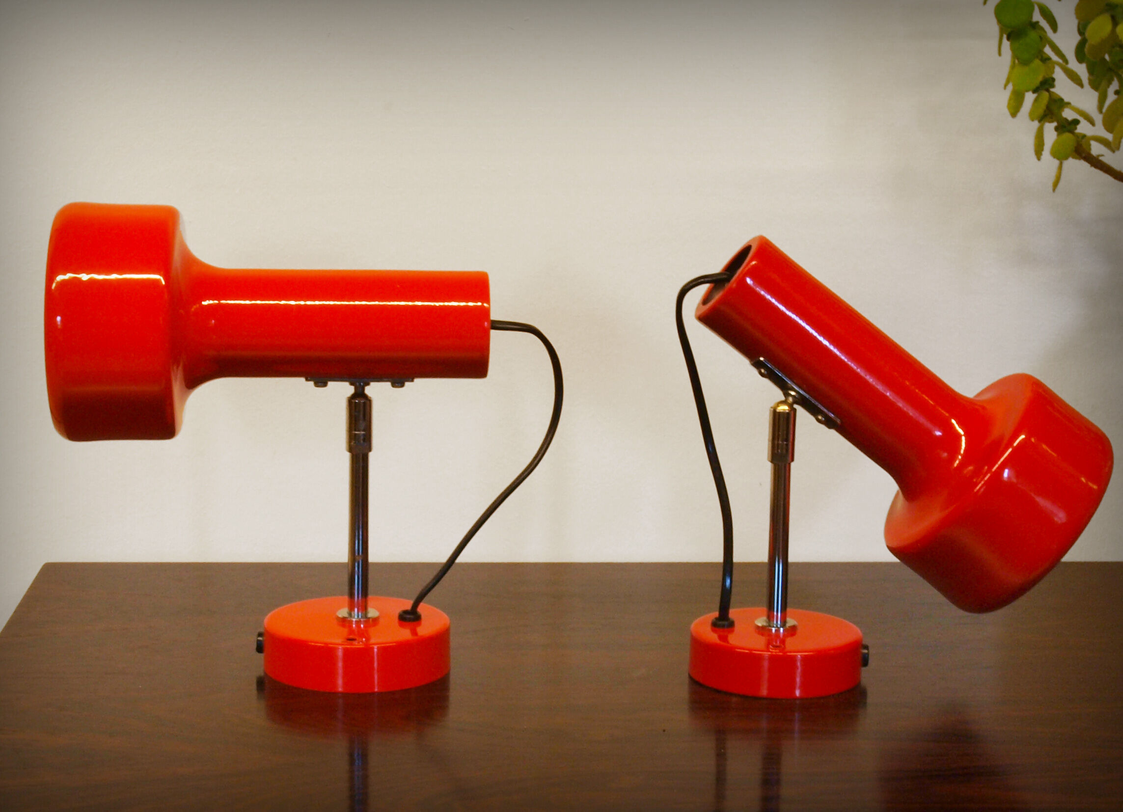 Pair of spot wall lamps by Neweba, Switzerland