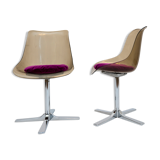 Couple of tulip chairs in plexiglas