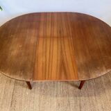 Table scandinave extensible en teck – années 60