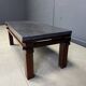 Vintage wooden and stone top coffee table, 1970s