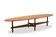 Guglielmo Ulrich. Table basse ovale en teck blond. Années 1950-60.