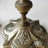 Paire de bougeoirs flambeaux XIXème siècle