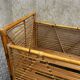 Lit enfant vintage en rotin et bambou – années 70