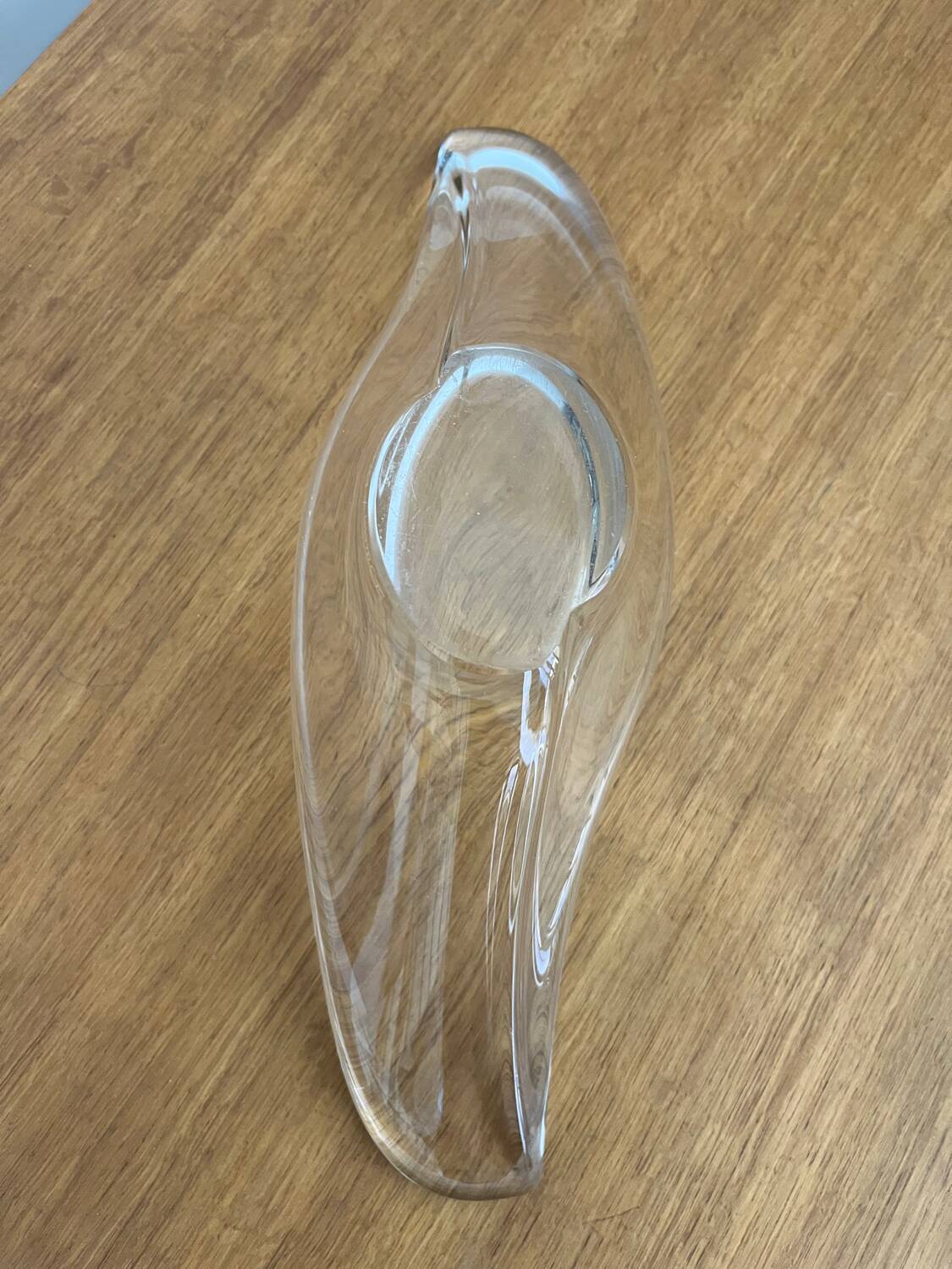 Coupe / vide poche cristal  signée Daum