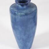 Large blue Bavent Art Deco vase