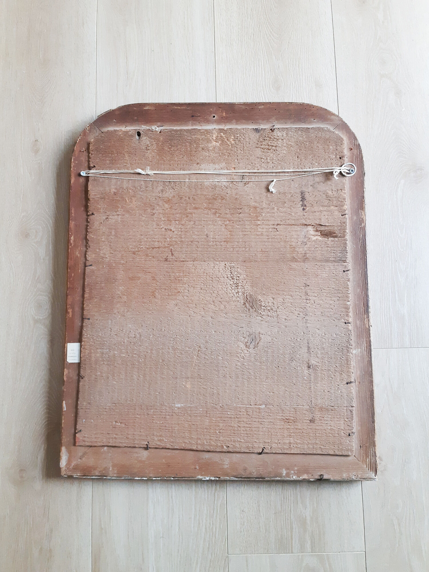 Antique mirror Louis Philippe, fireplace mirror, vintage French, 61 cm x 49 cm